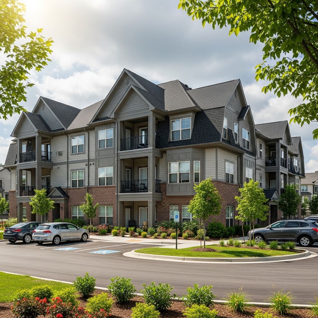 Large apartment community re-roof — Illinois