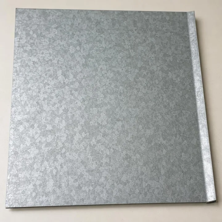 Illustration of a Galvalume metal finish idea; not an actual product sample
